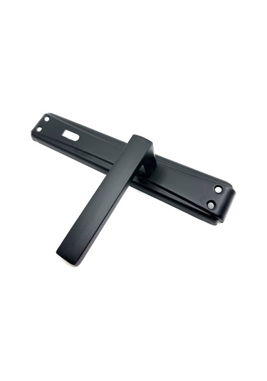 Lama Aynalı Kapı Kolu Mat Siyah Oda