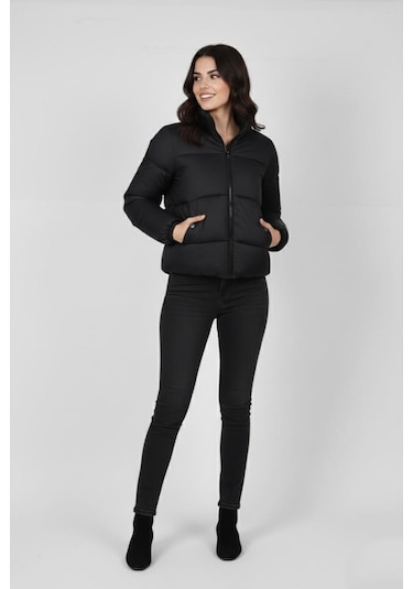 Baglan Kadın Oversize Şişmet Spor Mont M5006 Bgl-st04909 Siyah