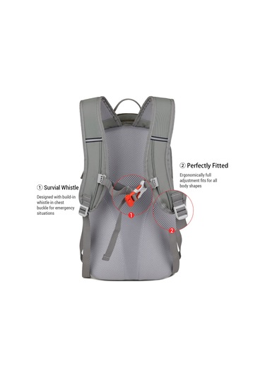 Skycity Dayanıklı Nylon Malzemeden Üretilmiş, 30l Büyük Kapasiteli, Ayarlanabilir Omuz Ve Göğüs Askılı, Trekking İçin Tasarım Çanta Sarı