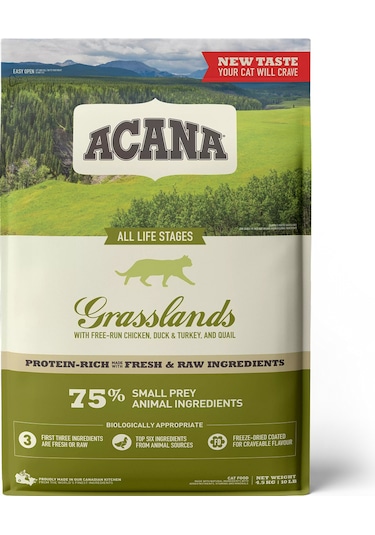Acana Grasslands Yetişkin Kedi Maması 4500 G