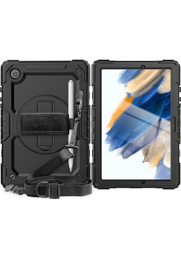 Samsung Uyumlu Galaxy Tab A8 10.5 Sert Pc Yumuşak Silikon Kılıf