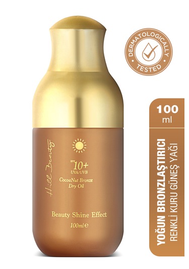 Hill Beauty Işıltılı Bronzlaştırıcı Kuru Güneş Yağı 100 ML