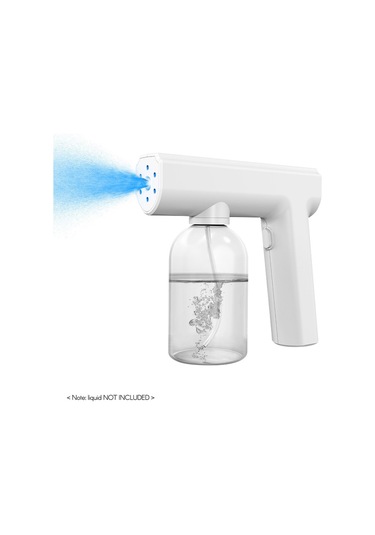 Leezsing Nano Atomizer Sprey Kablosuz Mavi Işık Elde Taşınabilir Şarj Edilebilir Dezenfektan Sisleme Makinesi 300ml/ 10oz Kapasiteli D-6
