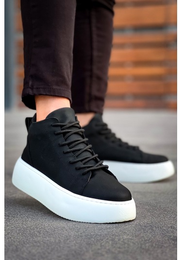 Le10 Bağcıklı Erkek Yüksek Taban Siyah Spor Bot bb-le10-siyah-10846 001