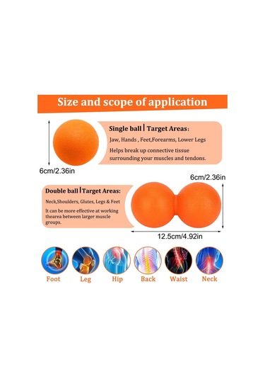 Set Masaj Topu Seti, Tetik Nokta Masaj Topu, Fıstık Çok Renkli