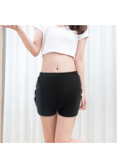 Pazly Suntek Çocuklar İçin Kalça Koruma Pedli Şort Açık Hava L Siyah Siyah