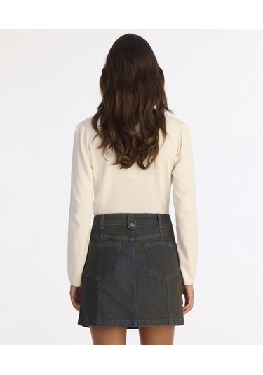 Yargıcı Düz Normal Bel Etek 25kket4020x 516 Lacivert