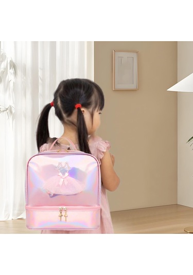 Suntek Bale Dans Sırt Çantası Günlük Spor Jimnastiği Için Pembe