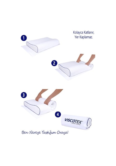 Viscotex Ortopedik Yastık 60 x 40 x 10/8
