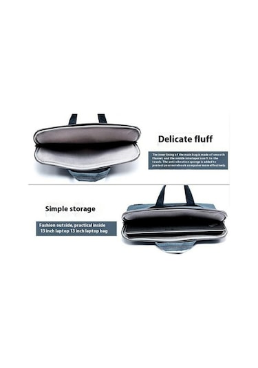 Ebitda Lisen 15,6 Dizüstü Bilgisayar Çantası - Mini Saklama Çantası, Koyu Mavi Çok Renkli