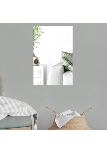 Sones 4 Adet 42cm X 27cm Dik Açı Modelleri Dikdörtgen Akrilik Ayna Stereo Duvar Stickerları Altın Diğer