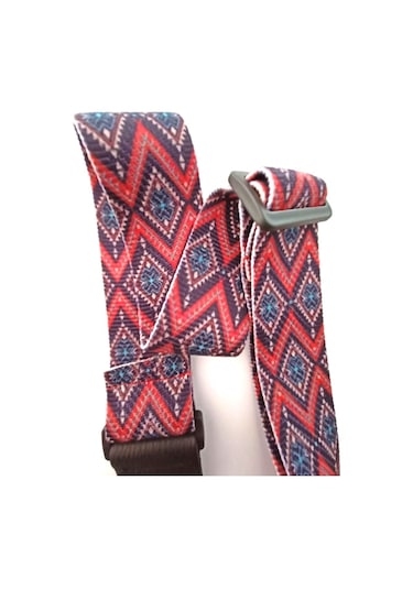 Raymond Joes Rj200-b13 Gitar Askısı Deluxe Teal Guitar Strap Deri Başlıklı