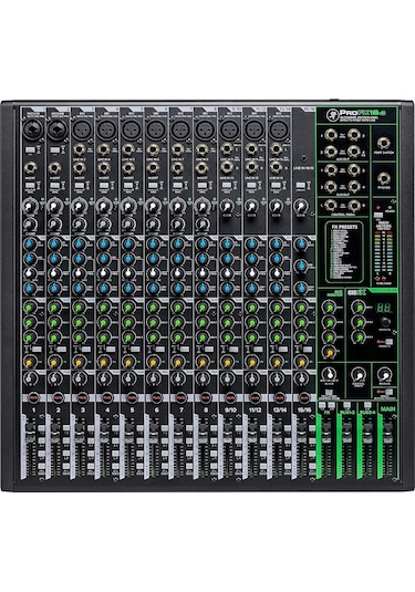 Mackie Profx16 V3 16-Kanal 4-Bus Profesyonel Efektli Mikser