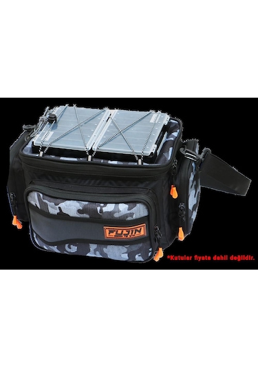Fujin Black Camo Helper Bag - Balıkçı Çantası