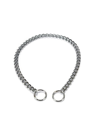 Köpek Boyun Tasması, Zincir, 55x0,8x0,25cm Açık Bej - Bej
