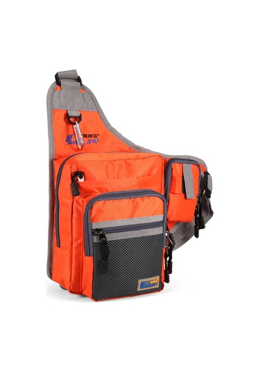 Xindoker Oranj Su Geçirmez Kumaş Balıkçılık Çantası - Çok Amaçlı, Bölmeli Ve Dayanıklı - Olta Gereçlerini Taşıma