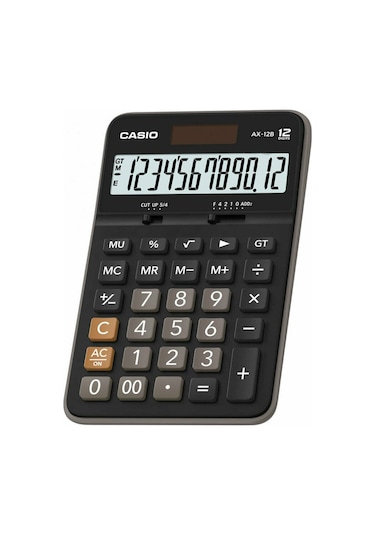 Casio AX-12B Masaüstü 12 Hane Hesap Makinesi