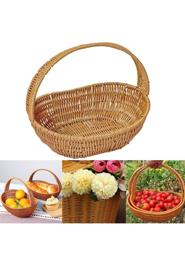 Homyl Dokuma Organizatör Sepet Seyahat Plaj Ev Için L Çok Renkli