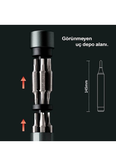 Kingsdun 23'ü 1 Arada Manyetik Hassas Tornavida Seti KS-840122