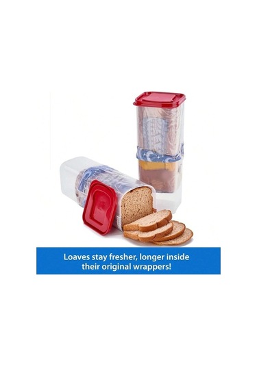Maoyaya Ekmek Saklama Organizatörü Kutusu Mbq-4688, Pratik Ve Şık Tasarım Kırmızı