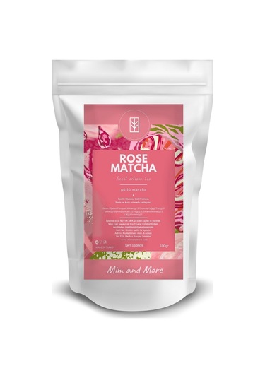 Mim and More Rose Matcha Güllü Matcha 50 G