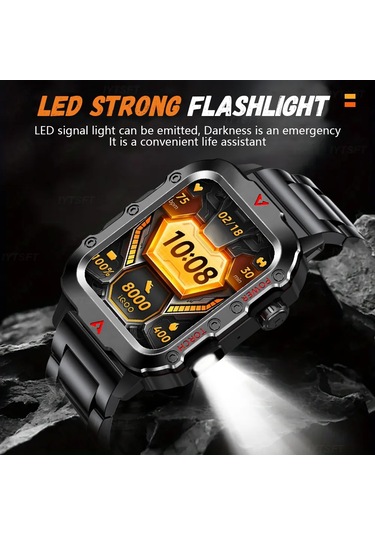 Myinkai 2025 Yeni Spor Akıllı Saat (İthalatçı Garantili) Bluetooth Konuşma Led El Siyah