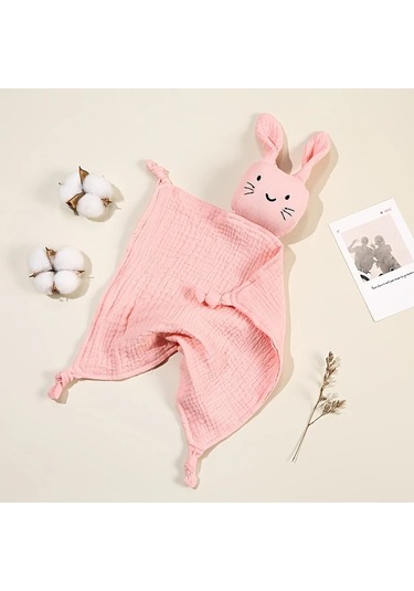 Hightower Tavşan Kulaklı Yumuşak Nefes Alabilir Bebek Pike Pembe
