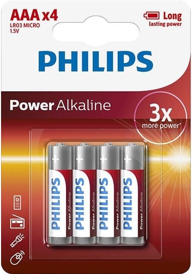 Philips Lr03p4b 4'lü Alkalin Aaa İnce Kalem Pil