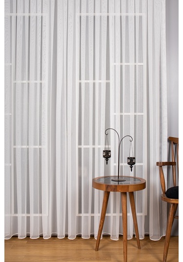 Hafif Keten Armür Düz Tül Perde