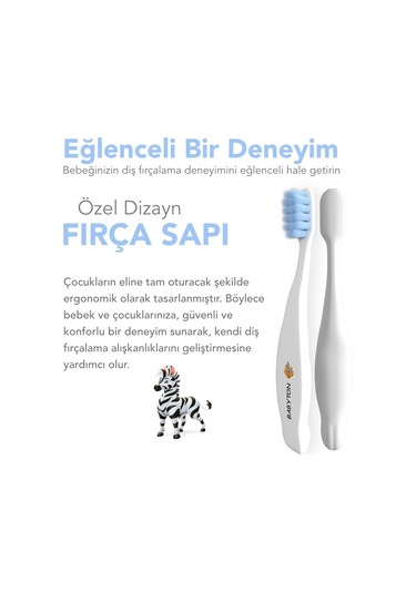 Babyton Bio Zebra Çocuk Diş Fırçası