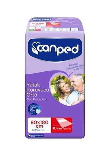 Canped 80 x 180 CM Yatak Koruyucu Örtü 10'lu