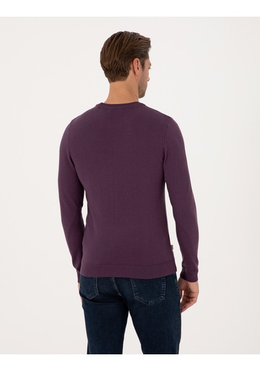 Pierre Cardin Erkek Mor Kazak /triko 50314192-vr038 Mor