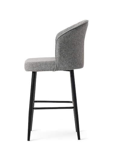 Mymassa Rubi Bar Sandalyesi Keten Gri