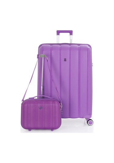 Mçs Polipropilen 2li Valiz Seti Büyük & Makyaj V305 S21yy1000081-set 00014 Mor