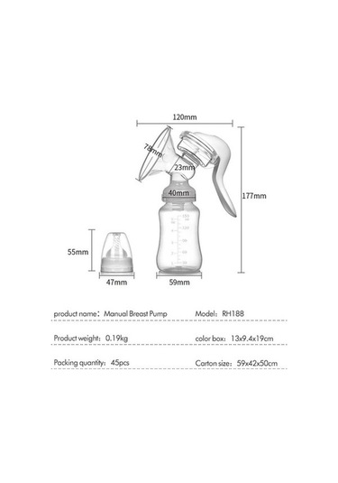 Flybuy Ve Toplayıcı Taşınabilir Süt Pompası, Pratik El Göğüs Pompaları Emzirme Bebek Aksesuarları Rb