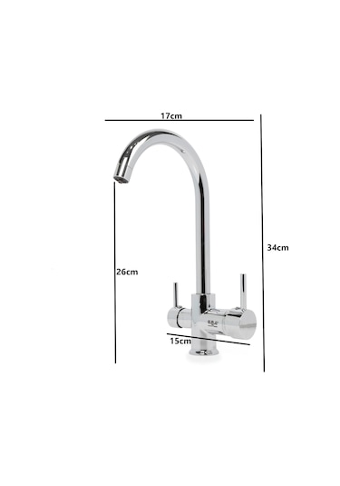 Ema Arıtma Çıkışlı Mutfak Kuğu Borulu 3 Yollu Mutfak Batarya