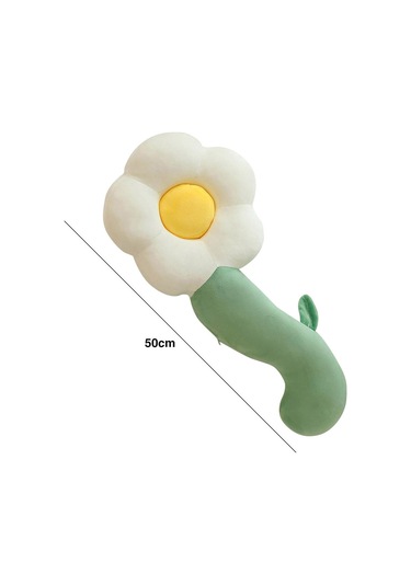 Suntek Magideal Dolması Peluş Çiçekler Bebek Figürü Başucu 50cm beyaz