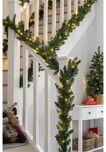 Özel Seri Gürleştirici Dekor Şerit Günışığı Ledli Çam Ağacı Yeni Yıl Yılbaşı Süsü Işıklı Garland