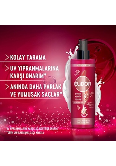 Elidor Brezilya Keratin Terapisi Saç Bakım Sütü 200 ML