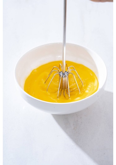 Evero Manuel Çelik Çırpıcı - 30 Cm Silver