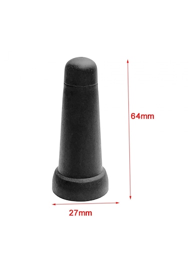 Dolıty Şemsiye Ucu Kapakları Tampon Koruyucu Kamp Dik 64x27mm Siyah