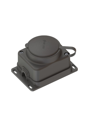 Ne - Ad 4003 Kauçuk 1 x 16 A Duvar Prizi