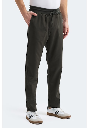 Slazenger Manus Erkek Cepli Haki Eşofman Altı Haki