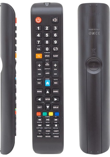 Skytech Smart Sarı Tv Tuşlu Lcd Led Tv Kumanda Poke Pk-7122