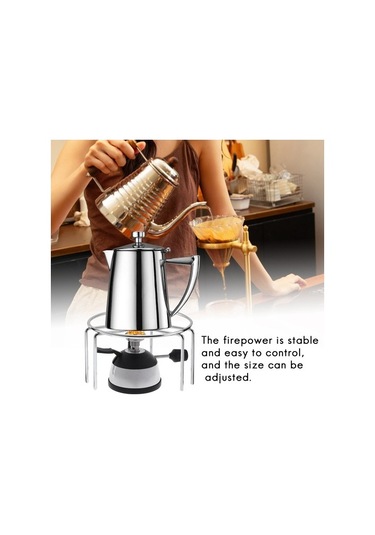 Metabagua Gaz Brülörü Ht-5015m Mini Masaüstü Gaz Bütan Brülörü Isıtıcı Sifon Potu Fbnf39 Siyah