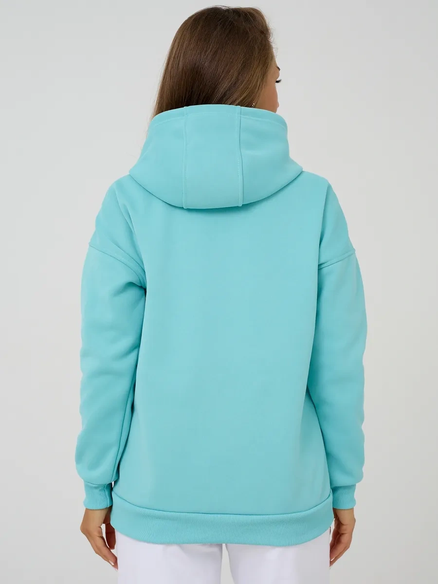 Ivcreatıve İçi Tüylü Kapüşonlu Sweatshirt 479556017 Turkuaz