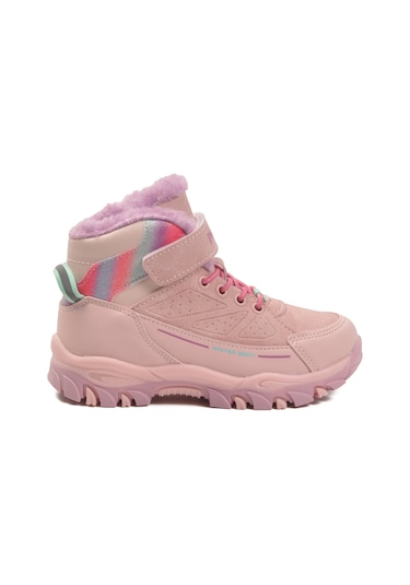 Ayakmod Pembe Kürklü Kaymaz Cırtlı Kız Çocuk Bot 2082 P Pembe