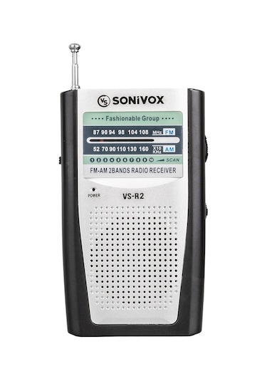 Sonivox VS-R2 Mini FM Radyo Gümüş