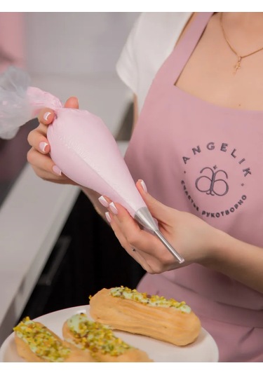 Angelik Bir Kullanımlık Hamur Torbası S 25x14 Cm, 10'lu Paket 258295454 Beyaz