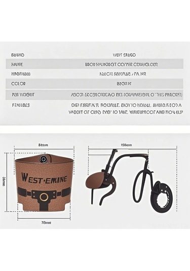 Fortunelane Bisiklet Bardak Tutucu - Her Türlü Bardak İçin Güvenli Ve Pratik Tasarım, Kahve Sevenciler İçin Kahve